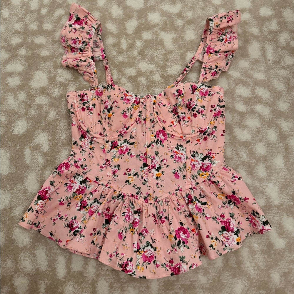 ASTR Babylon top in pink